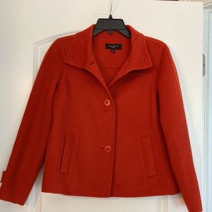 Talbots Petites Wool Blend Orange Blazer - 6P